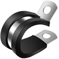 ZIPCCI 1-1/4 Inch Cable Clamp, 15 Pack Rubber Wiring Clamp, Stainless Steel Pipe Clips for Tube Holder, Wire Cord Tubing Bracket Installation (32mm) - size: 1-1/4 Inch (15 Pack)