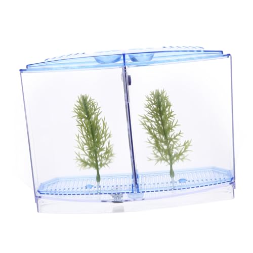 Mini Fish Tank Ornament for Betta Fish Stylish Desktop Aquarium Breeding Tank for Home Decor and Crafting for Living Room Bedroom and Weddings