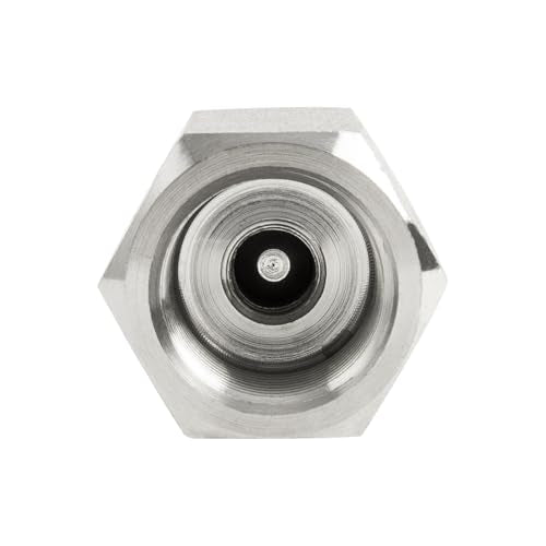 ChillWaves 304 Stainless Steel In-Line Siamese Check Valve 1/2" NPT Male x 1/2" NPT Female Thread, One-Way Non-return Check Valve for Backflow Prevention(1-PACK) - size: 1/2" MNPT x 1/2" FNPT, style: Siamese Check Valve