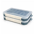2 Pack Aventik Super Large 3700Fishing Tackle Box – Portable DIY Insert Dividers, Sturdy Transparent PP Case for Lure & Gear Storage (13.98” x 8.86” x 1.89”) - color: Blue