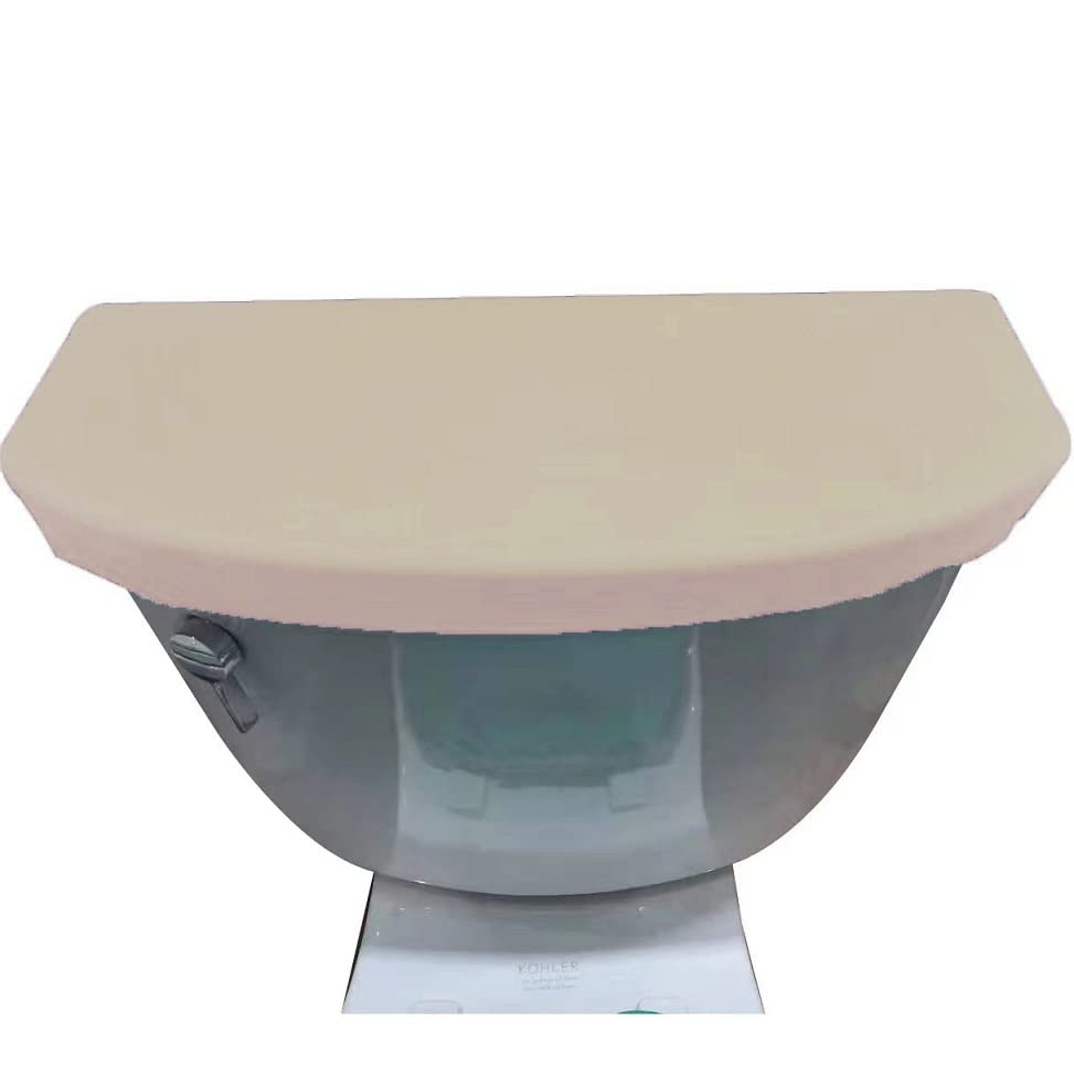 Madeals Velvet Toilet Tank Lid Cover Fabric Cover for A Lid Toilet Tank Khaki - color: Khaki