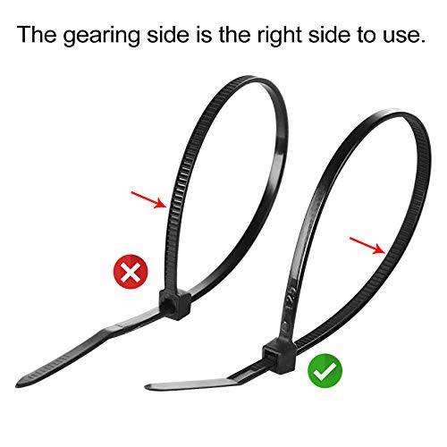 XHF 3/4" Strong Back-Glue Self Adhesive Black Cable Zip Tie Mounts 100pcs with 8" Zip Ties, Screws, UV Protection Outdoor Sticky Wire Fasteners Cable Clips Management Anchors Organizer Holders Squares - color: Black, size: 100 Piece