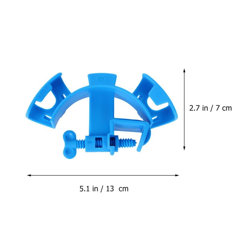 Mikikit 2pcs Sturdy Abs Water Pipe Holder Clips for Fish Tank Easy to Install Aquarium Hose Fixing Clamp Space Saving Design for Tubing