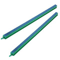Fish Tank Air Bubble 2-Piece Aquarium Mineral Air Bubble Air Stone Bar Hydroponics 16-Inch, Green/Blue