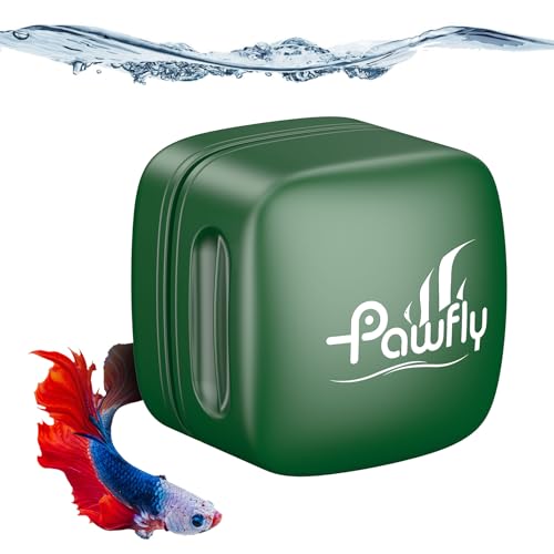 Pawfly Aquarium Magnet Glass Cleaner, Magnetic Fish Tank Cleaner, 1.5" Mini Algae Scrubber for Glass Aquariums, Strong Magnetic Brush Cleaning Tool for Glass Fish Tanks up to 10 Gallons