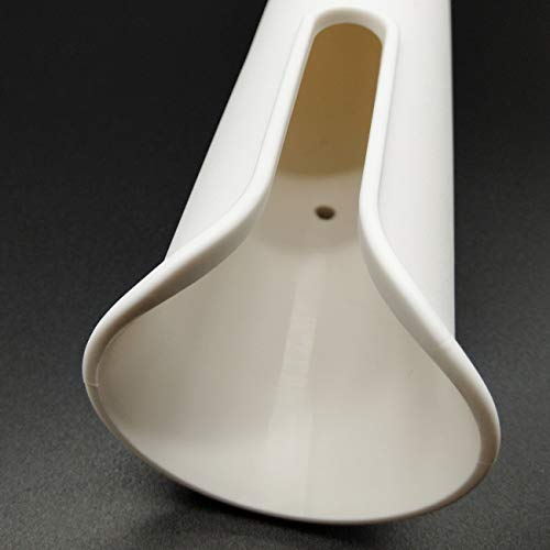 TIHOOD 2PCS Tube Rod Rack - Replacement Parts and Accessories for Tournament, Deep Sea and Trolling Fishing Rod Holder with Screws - color: White