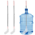 Stainless Steel Bucket Brush, 28 inch, 2 Pack, Nylon Bristles, Plastic Handle, Bendable Head, Suitable for 1 to 5 Gallon Buckets