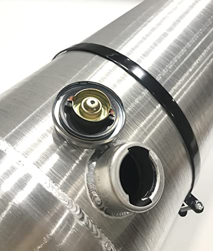 JSD 19 1/4 Gallon 19.25 Gallons 12"x40" Aluminum Spun Round Gas Tank Fuel Cell Tank End Fill 3/8" NPT Outlet -Off-road mini bike,go kart - size: 12" x 40"