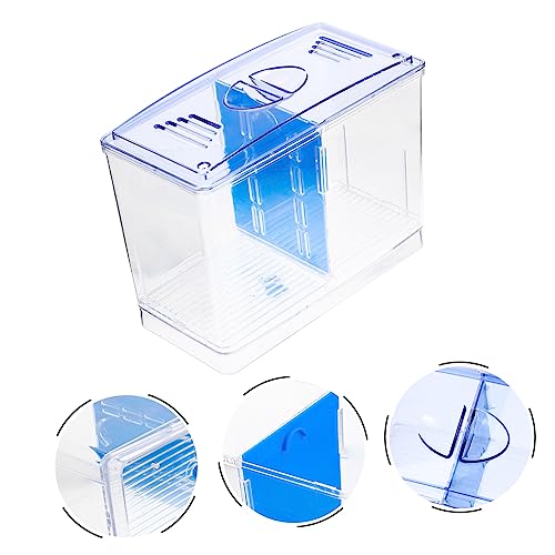 TOYANDONA Desktop Fish Breeding Box Mini Acrylic Isolation Tank for Betta Fish Lightweight and Easy to Clean Breeding and Hatching