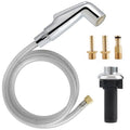 Hygie Rinse Kitchen Sink Spray Attachment/Hose/Holder Set Compatible with Moen/Delta Faucet, Kitchen Side Sprayer, Kitchen Sink Faucet Sprayer Replacement, Chrome - color: Chrome, style: Sprayer Head/Hose/Holder Set