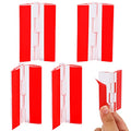 4 Pcs Self-Adhesive Clear Plastic Hinges - Acrylic Continuous Piano Folding Hinges for Crafts, Aquarium Lid, Cabinet, Furniture, Display Stand - 65x40 mm - size: 65 x 40 mm