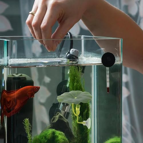 4 Pcs Betta Hammock, Betta Fish Tank Accessories, Betta Fish Hammock with Lotus Decor, Aquarium Decor Set for Betta Fish, Small and Shrimp, Includes Black Tunnel and 3 Lotus Decorations for Play