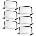 Clear Acrylic Aquarium Lid Handles, 6pcs Transparent Pulls Handles Fish Tank Cover Handle Rectangle Aquarium Tank Lid Replacement Handle for Aquarium Fish Cover Holder