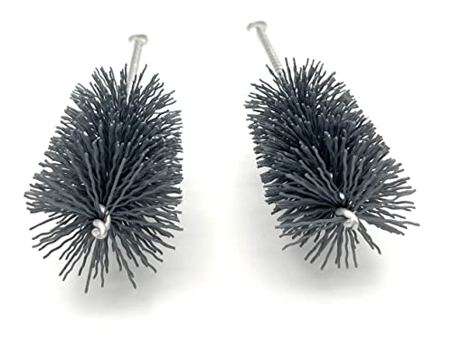 Pipe Cleaning Brush Set Abrasive Filament, 9 Piece Variety Pack for Removal of Rust, Corrosion, Paint