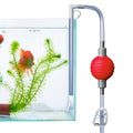 Fish Tank Cleaner 7.2ft Manual Adjustable Air Bag Valve Hot Tub Vacuum Fish Tank Gravel Sand Cleaning Aquarium Vacuum with Flexible Hose and Wand for Pool Grass Debris Cleaning, Fish Tank Cleaner