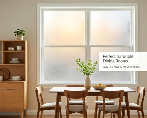 Privacy Window Film,Decorative Glass Door Film,Static Cling Window Tint,No Glue Removable Anti UV for Home and Office Decoration,23.6 inches by 78.7 inches - color: Crystal, size: 23.6''x78.7''