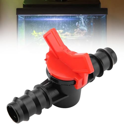3/4" Plastic Line Hose Barbed Ball Valve Shut-Off Switch With Hose Barb Water Flow Control Connector for Aquarium Garden Micro Irrigation(3/4'') - size: 3/4''