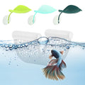 PUXING Bettas Fish Hammock Aquarium Floating Bettas Fish Skins with 3pcs Bett-a Fis-h Leaf Pad Floating Bett-a Hide & Shrimp Cave Hiding Feeding(Color:White) - color: White