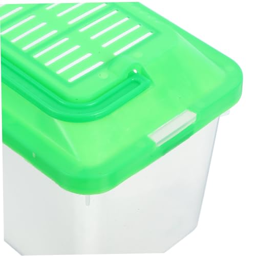 Portable Handheld Pet Transport Container Plastic Aquarium Turtle Box Lightweight Reptile Carrier for Travel Multi Functional Fish Tank for Hamsters and Turtles
