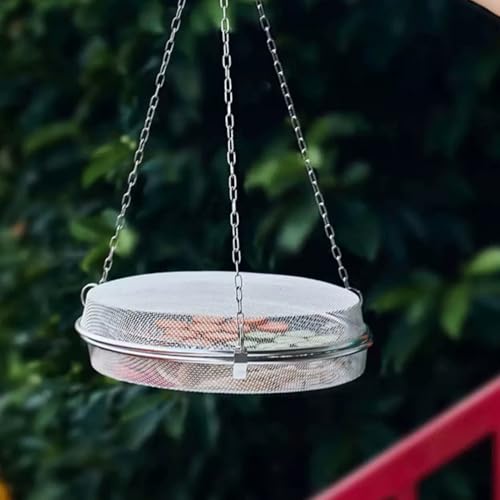 Drying Rack Fish Mesh - Stainless Steel Flexible Drying Net, Fly Proof Round Fish Mesh Dry Net | Healthy Herb Storage Rack, Convenient Basket Dryer Nets for Fruits, Vegetables, Herbs, Fishs, Meats - color: L