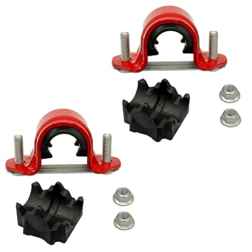 Suspension Dudes 4 PC Front Stabilizer Sway Bar CODE RED EXTREME OEM Bracket/Bushing Kit FITS F-150 2009-2014, K200846 Bushings Made In USA - size: 2009-2014 / 34 MM Bar