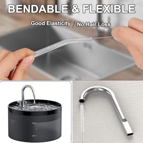 9PCS Pet Water Fountain Cleaning Kit with Compressed Sponge and Storage Box,Dog and Cat Water Fountain Brushes Fit Most Pet Water Dispensers,Pet Drinking Dispenser Cleaning Kit Cleaning brush