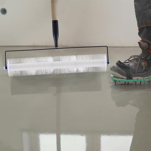 Self-Levelling Tool Kit Self Leveling Concrete Tools Floor Leveling Tools Spike Roller Self Leveling with Spike Shoes Needle Length 20mm