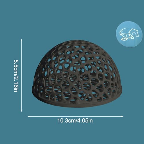 Shrimp Hides for Aquarium, Betta Fish Accessories | Shrimp Dome Hi De Cave for Aquarium Cave Lounge | Fish Tank Tunnel | Hammock Aqua-rium Decor for Small Fishes to Rest, Feed, Play & Breed