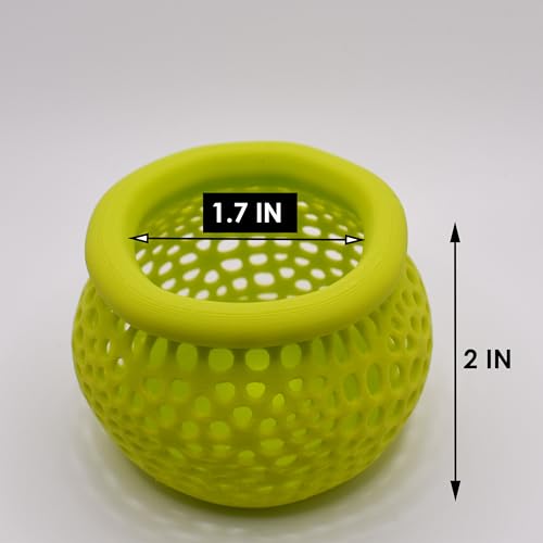 Aquarium Plant Pot Holders, Aquatic Plant Holder, Securely Hold Aquatic Plants, Promoting Healthy Root Growth, Fish Tank Aesthetic (Set of 2 (Lime)) - color: Set of 2 (Lime)