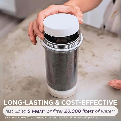 Micro Sponge Filter Replacement 1362 for Nikken Aqua Pour 1360, Durable Porous Washable Prefilter Sponge for Gravity Water Filter System, Traps Sediment & Extends Cartridge Life of Hard Water Filters
