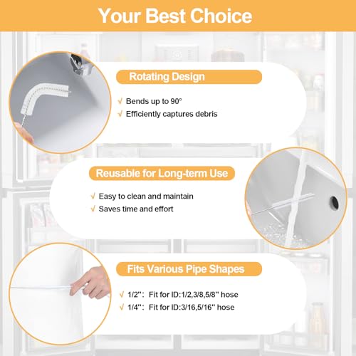 4 Pcs Extra Long Pipe Cleaners,Straw Cleaner Brush Extra Long,Tube Cleaning Brush Suitable for Cleaning Feeding Tubes