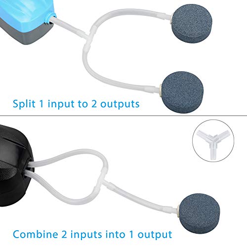 Pawfly 8-Way Aquarium Gang Valve Air Flow Control Lever Valve Distributor Splitter with Airline Connectors - color: 8-Way