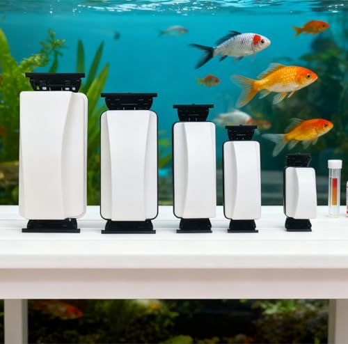 Aquarium Magnetic Tank Cleaner,Tool Brush for Aquarium,Effective Clean Buildups on the Glass,2 Scrapers,Self-Floating,Scratch Free,Nonslip,Strong Magnetic,DeeKleen Fish Tank Accessories(Small)