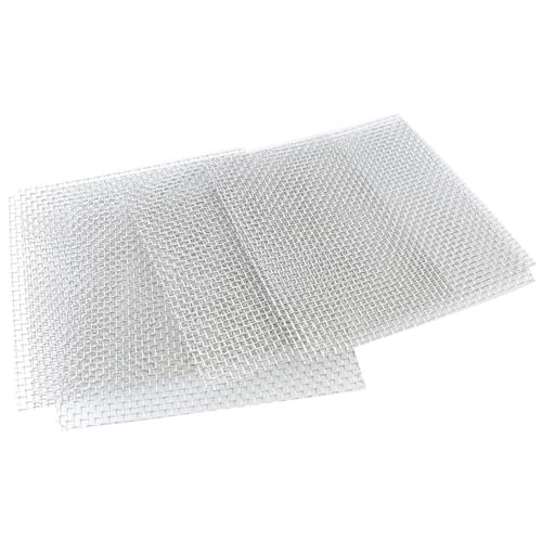 Heyous 6PCS Aquatic Plant Stainless Steel Wire Mesh Pad 10x10cm Aquarium Planting Net for Pump Chambers and Filter Inlets
