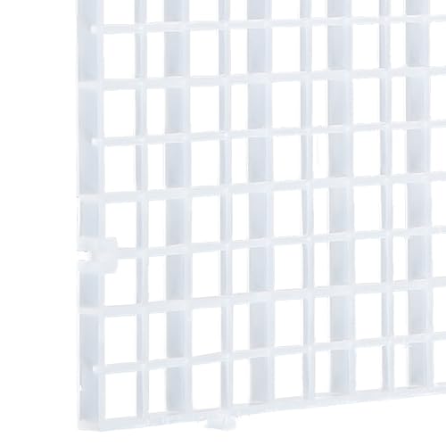 ALEGI Aquarium Plastic Grid Divider Tray Egg Crate,Grid Isolate Board Divider Fish Tank Bottom Black Filter Tray (2 Pcs S) - size: 2 Pcs S