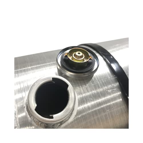 JSD 18.25 Gallons 12"x38" Aluminum Spun Round Gas Fuel Tank End Fill 3/8"NPT Outlet --Off-road mini bike,go kart - size: 12" x 38"