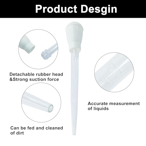 Murtenze 2 Pack Manual Fish Tank Water Changer Aquarium Dropper, White Clean Pipette Dropper Waste Remover, Mini Gravel Cleaning Straw for Aquarium Cleaning/Aquarium Owners - color: White