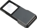 Carson 5x MiniBrite LED Lighted Slide-Out Aspheric Magnifier with Protective Sleeve - Set of 4 (PO-55MU),Gray - size: Pack of 4