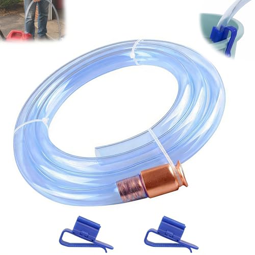 3/4" x 6FT Gas Siphon Hose, Shaker Siphon Pump for Gasoline, Diesel, Fuel & Water Transfer, Upgrade Multi-Purpose Self Priming Hose
