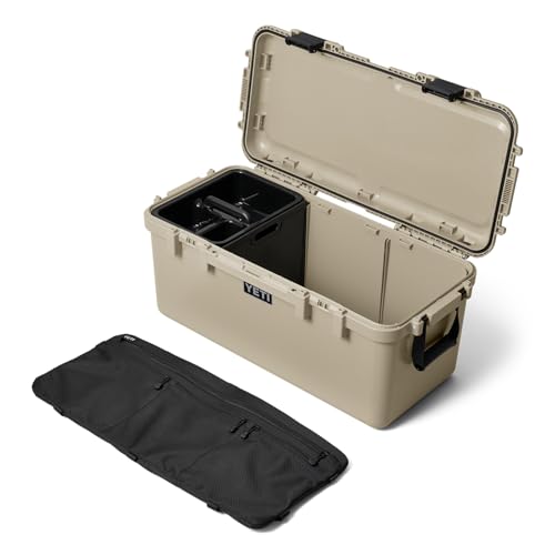 YETI LoadOut GoBox Collection, Divided Waterproof Cargo Case, Dry Box, Camera Case, Fishing Tackle Box - color: Tan, size: GoBox 60