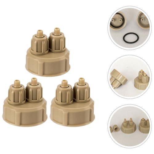 SUPVOX 4pcs DIY Reactor Bottle Cap, Aquarium Generator Carbon Dioxide Reactor Fish Tank DIY Quick Bottle Cap Air Diffuser Generator Part