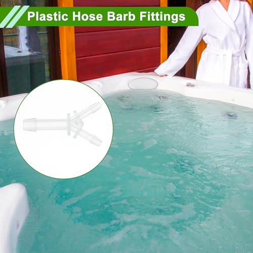 Plastic Hose Barb Fitting 3/32" x 5/32" x 3/32" Y Shaped Barb Connector PP 4 Pcs - size: 3/32"-5/32"-3/32"