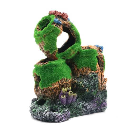Shrimp Breeding Protectors Fish Tanks Barrels Hideouts Aquariums Ornaments Fishbowls Accessories Realistic Barrels Cave - color: LMC20765