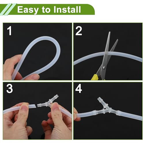 Plastic Hose Barb Fitting 3/32" Check Valve Inline One Way Non Return Barb Hose Fitting Plastic 5 Pcs