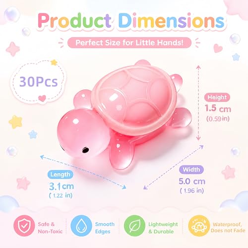 30 Pcs Medium Glow in The Dark 3D Resin Turtles Miniature Garden Figurines,Accessories for Decorating DIY Dollhouse Fish Tank Fridge Wall Art, Safe, Durable, Non Fading - size: Medium