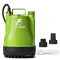 FLUENTPOWER 1/4HP Utility Pump 1900GPH Portable Submersible Sump Pump, Manual Control with 16.4 Ft Cord for Draining Water from Pool Pond Garden Hot Tub Basement Tankless Heater Liquids - style: 1/4HP 1900GPH