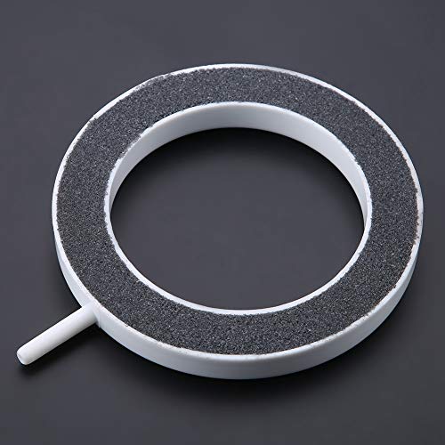 Round Ring Air Stone, Aquarium Bubble Stones Round Bubble Stone for Increasing Oxygen Embellishing Aquarium Pond Fish Air Pump Accessories - size: 125*H18mm