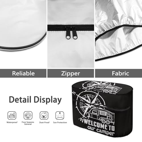 Compass Camper Propane Tank Cover for Dual 20LB Camper Propane Tank Cover Universal - color: Compass, size: Small-Double 20LB