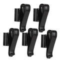 5Pcs Aquarium Water Pipe Clips Leak-Proof Design Adjustable 8-16mm Hose Holder for Fish Tank Water Change Tools(Black) - color: Black
