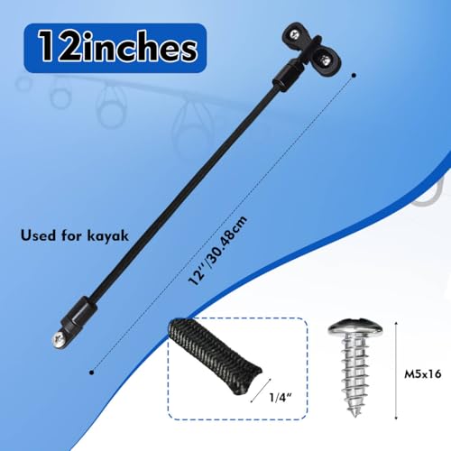 Rod Strap Holder Deck Mount Connector Mount Rod Strap Rod Hold Down Strap for Boat Kayak Boat Fishing